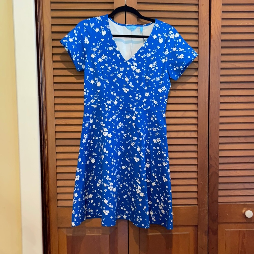 Draper James Blue and White Dress